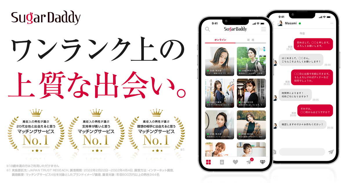 シュガーダディ(SugarDaddy)の評判・口コミ|料金・使い方を実体験レビュー【2026年最新】
